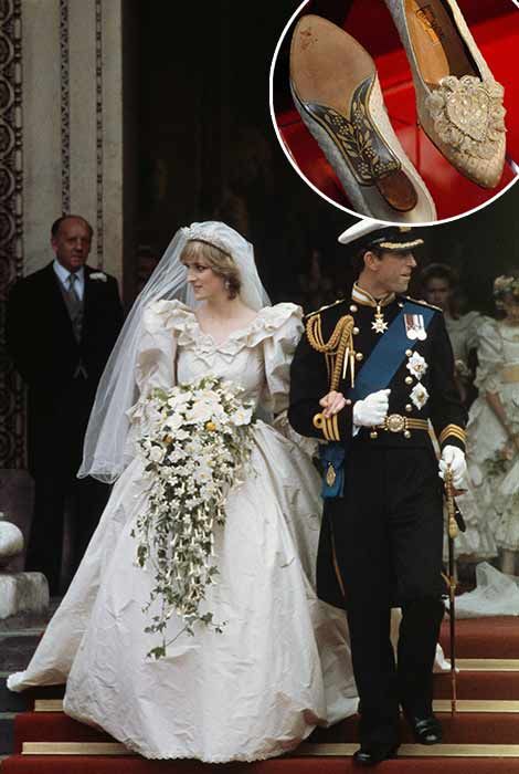 Princess Diana wedding shoes