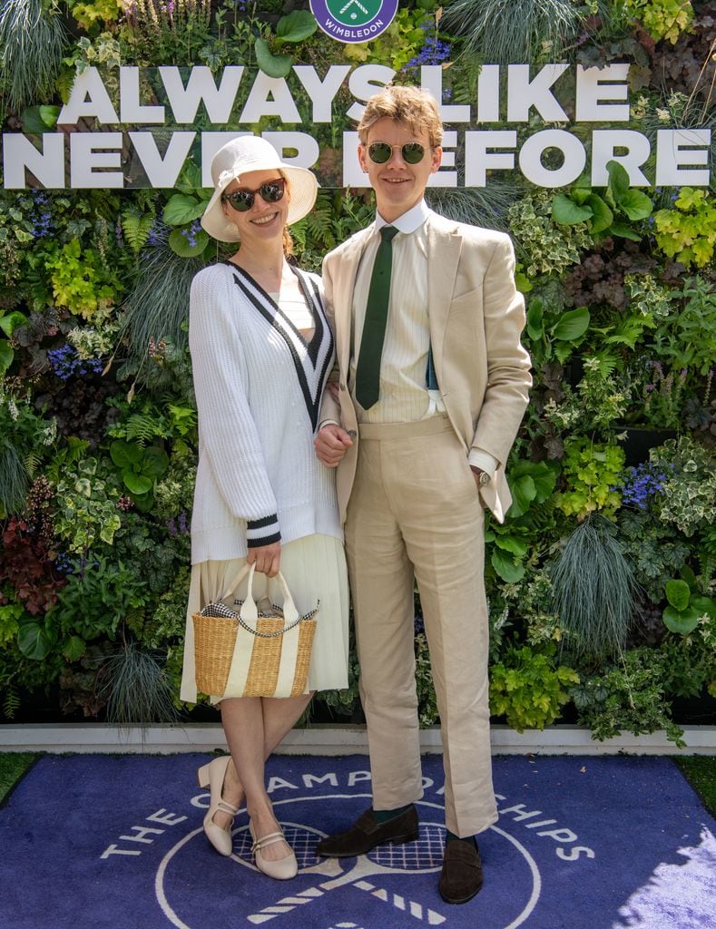 Talulah Riley and Thomas Brodie-Sangster attend The Championships, Wimbledon 2024 
