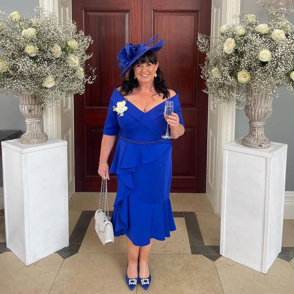 Coleen Nolan forced to defend her flattering mother-of-the-groom dress |  HELLO!
