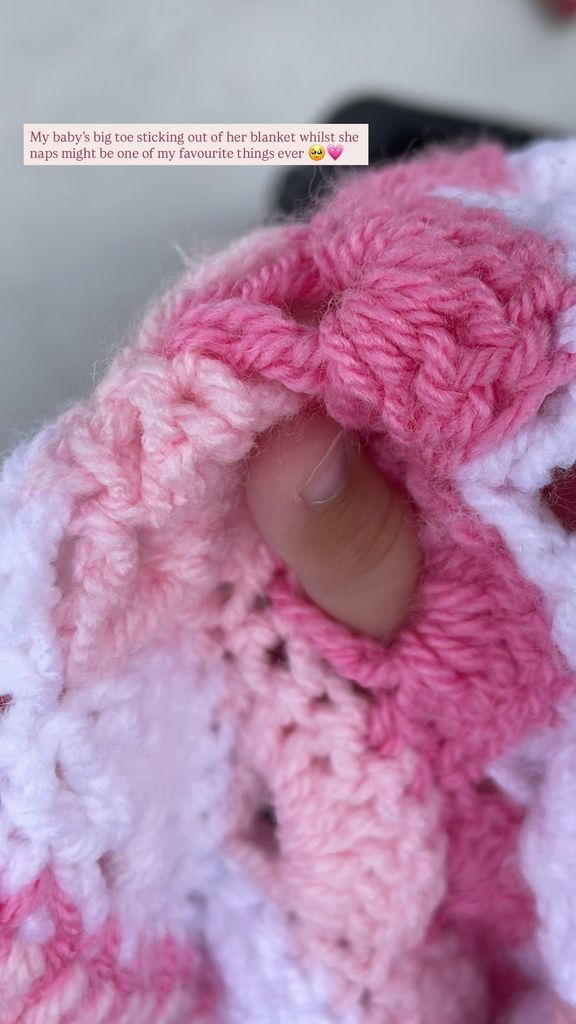 Michelle Keegan shares a picture of her baby Palma's toe