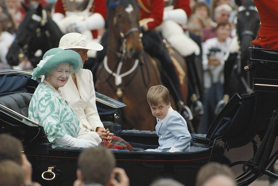 prince william sour face at trooping the colour