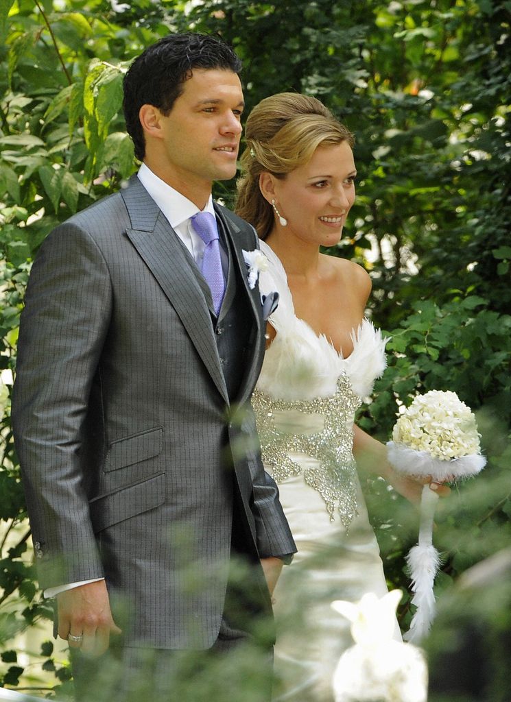 A photo of Michael ballack and his ex-wife Simone