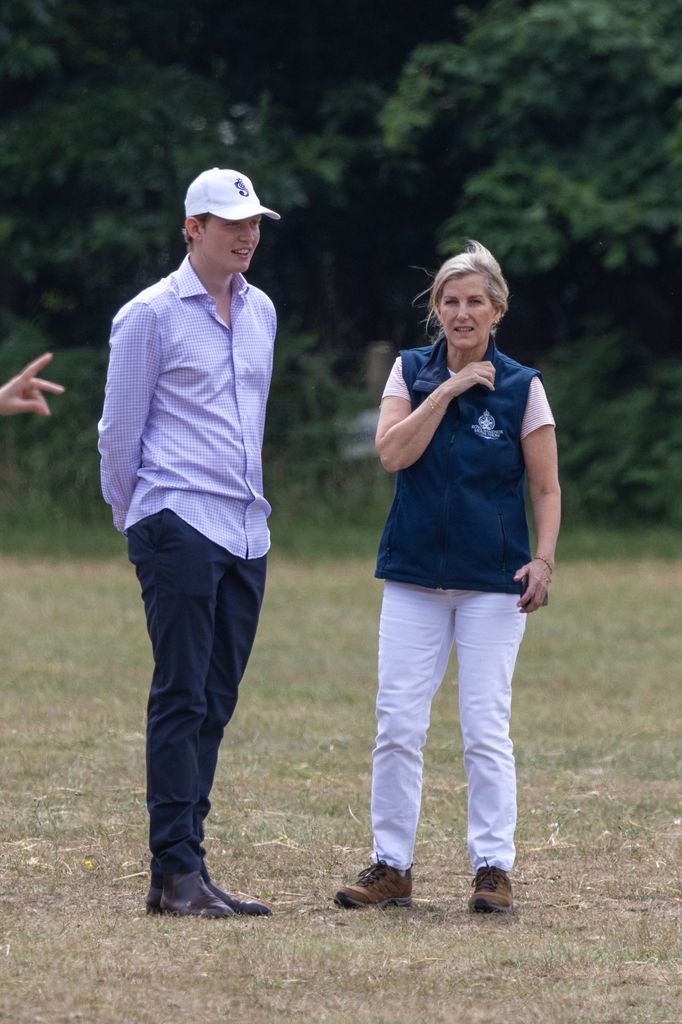 Felix da Silva-Clamp and Duchess Sophie spoke to one another