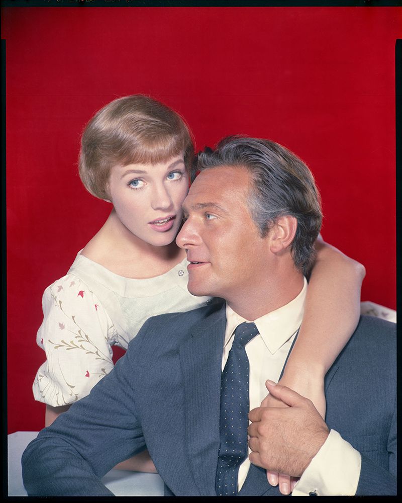 Julie Andrews and Christopher Plummer in character