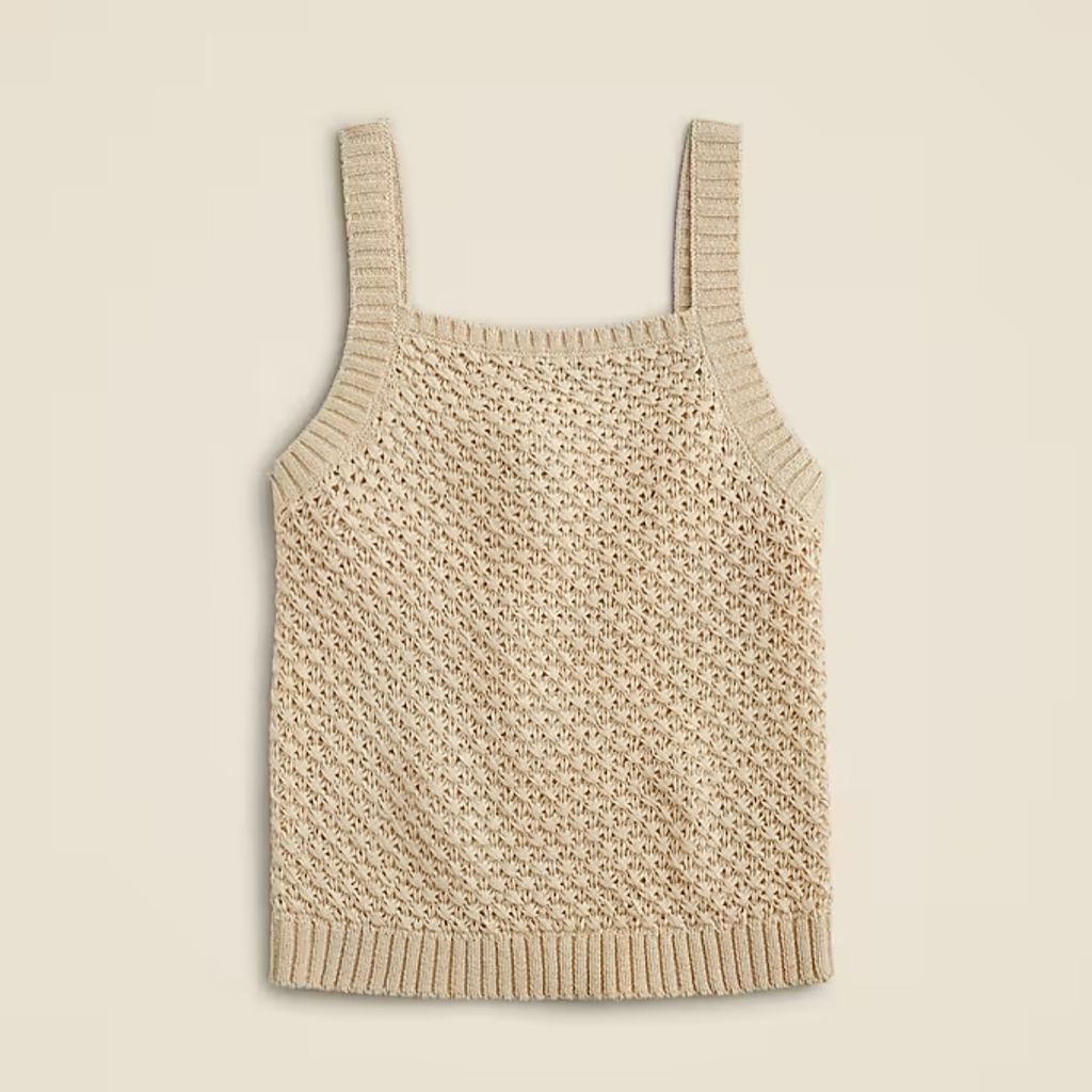 Basket-stitch tank top - J Crew