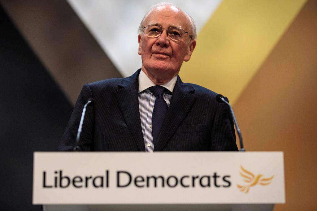 Former Leader of the Liberal Democrats Menzies Campbell makes a speech at the Liberal Democrat Party Conference