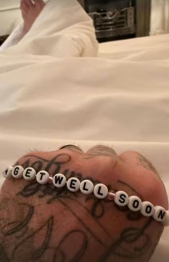 David Beckham shared a "get well soon" message