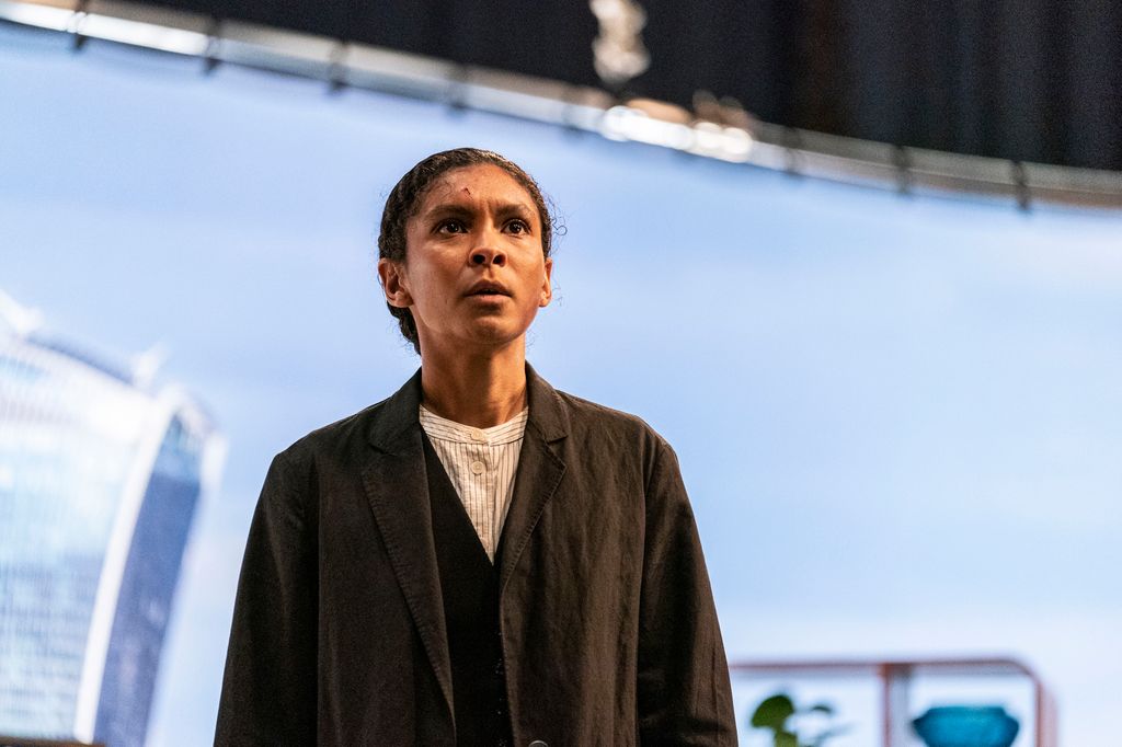 close-up of female detective 