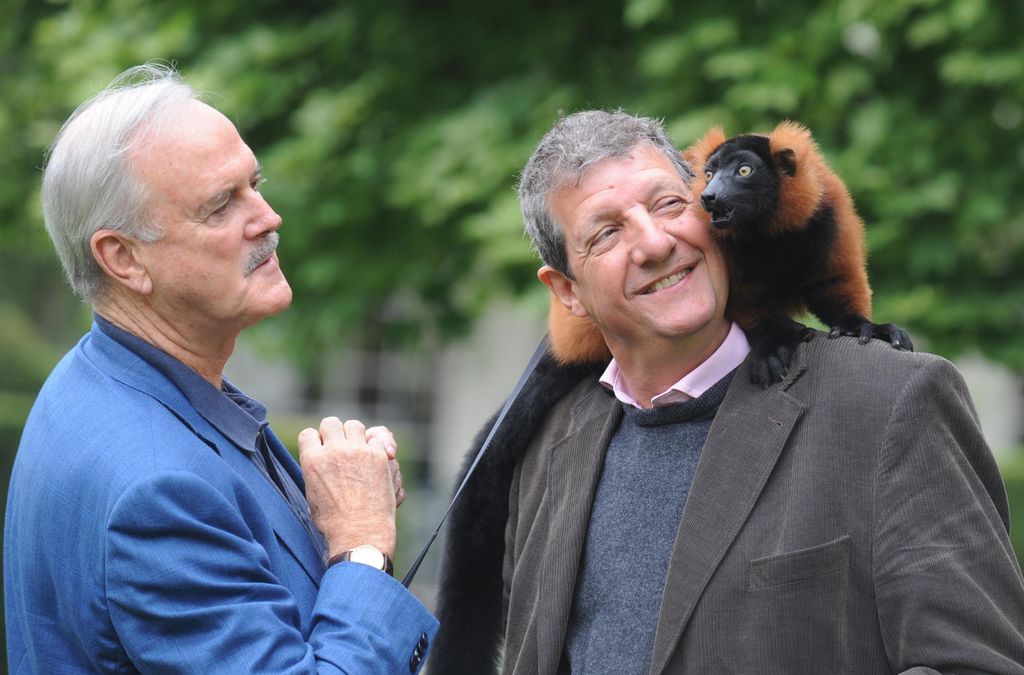 Chris Serle seen with John Cleese in 2008