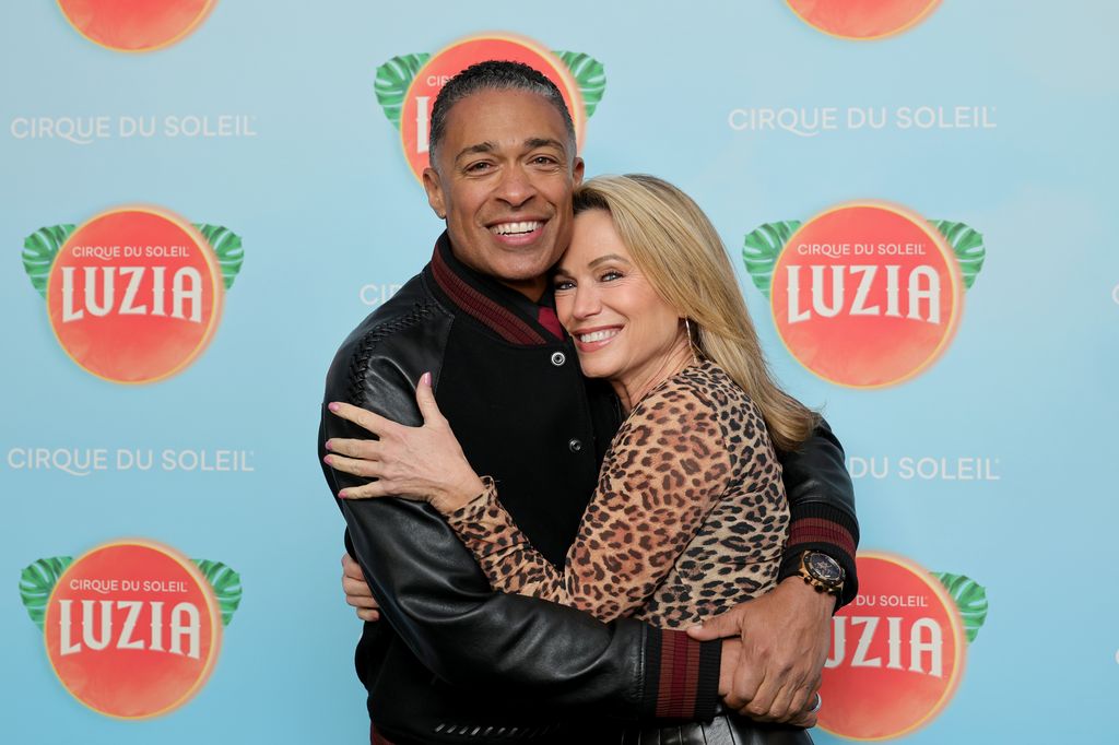 Amy Robach and T.J. Holmes on the red carpet 