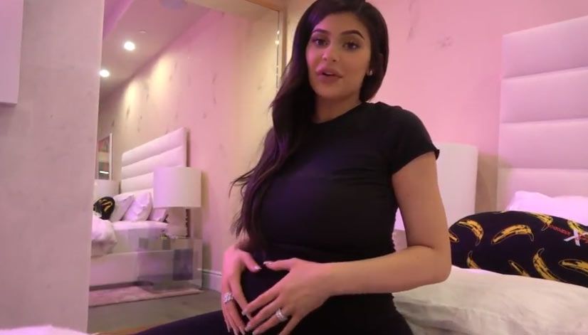 kylie baby bump video