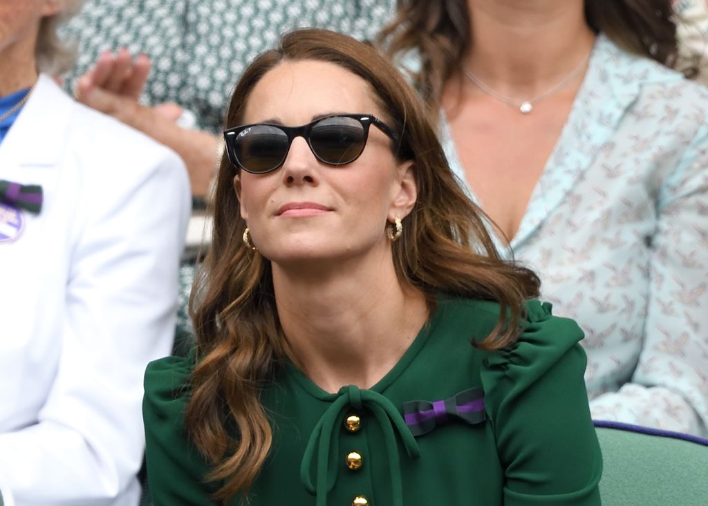 Princess Kate in sunglasses at Wimbledon 2019
