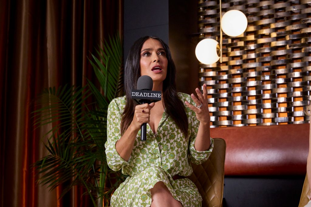 Salma Hayek of "Without Blood" at the Deadline Studio held at the Bisha Hotel during the Toronto International Film Festival 2024 on September 8, 2024 in Toronto, Canada.