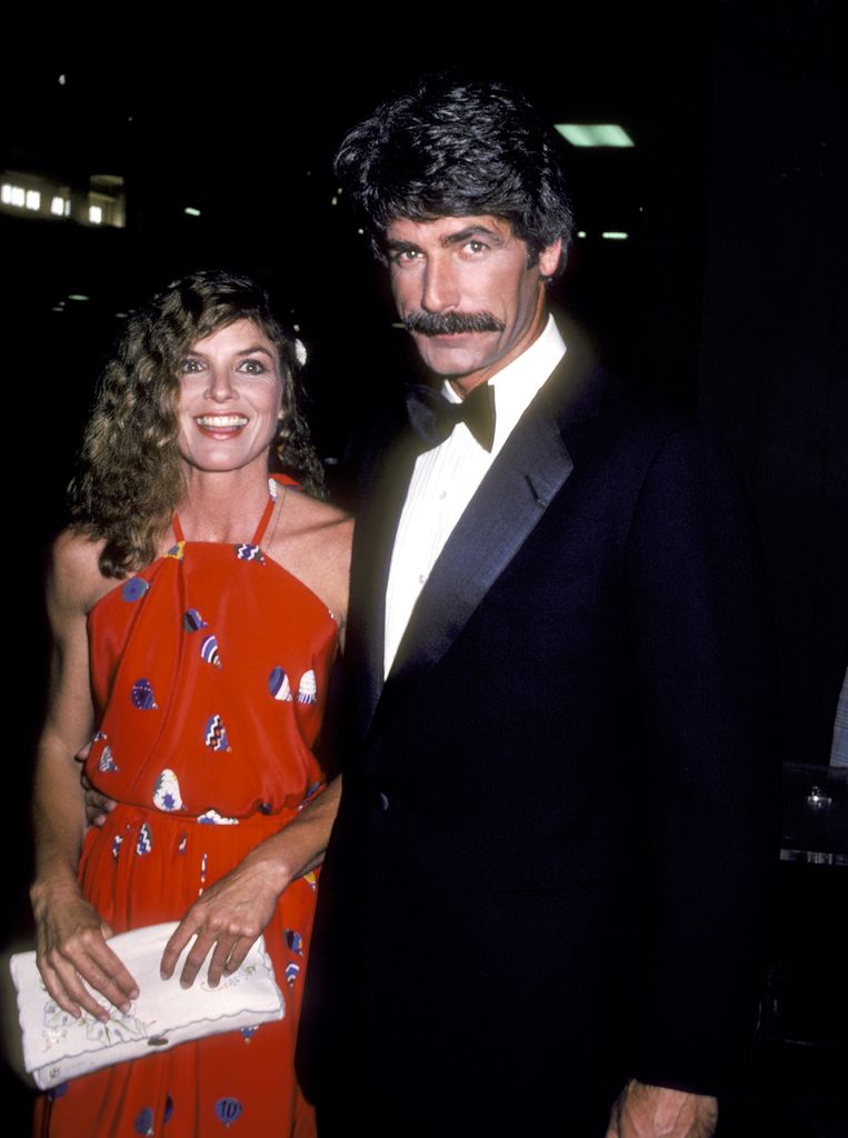 Katharine Ross and Sam Elliott attend the 16th Annual Academy of Country Music Awards on April 30, 1981 at Shrine Auditorium in Los Angeles, California