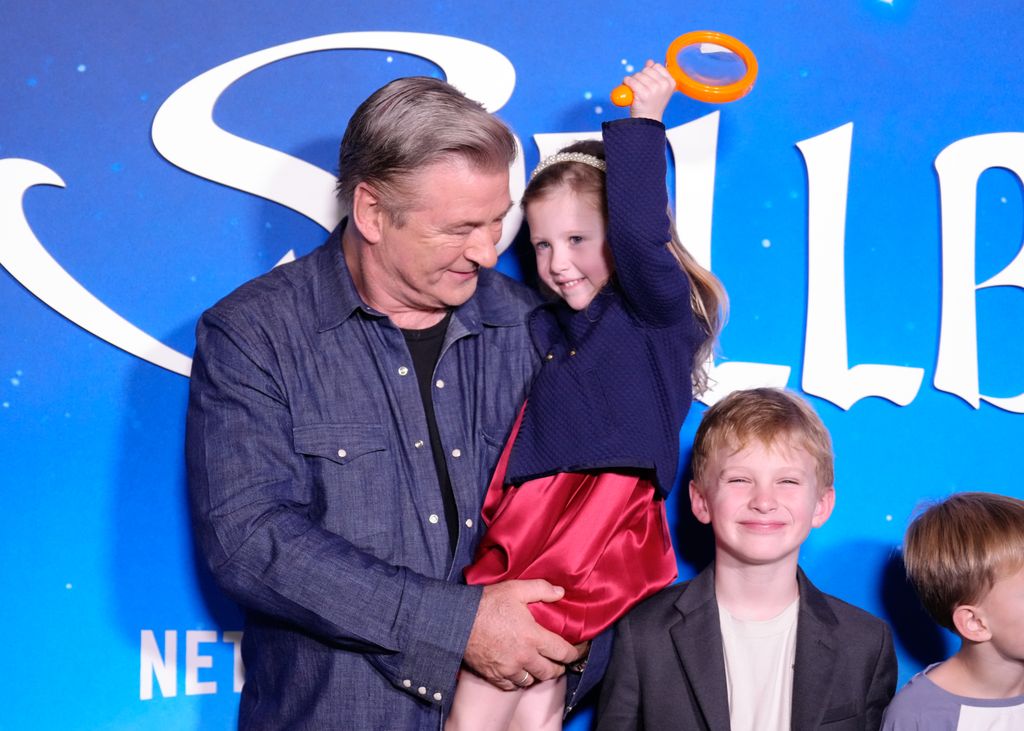 alec baldwin and hilaria baldwin with six of seven kids at spellbound nyc premiere