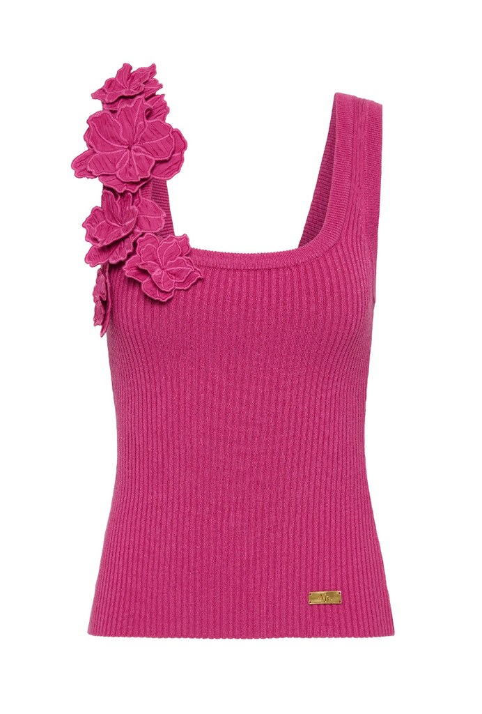 Splendour Flower Knit Tank by aje