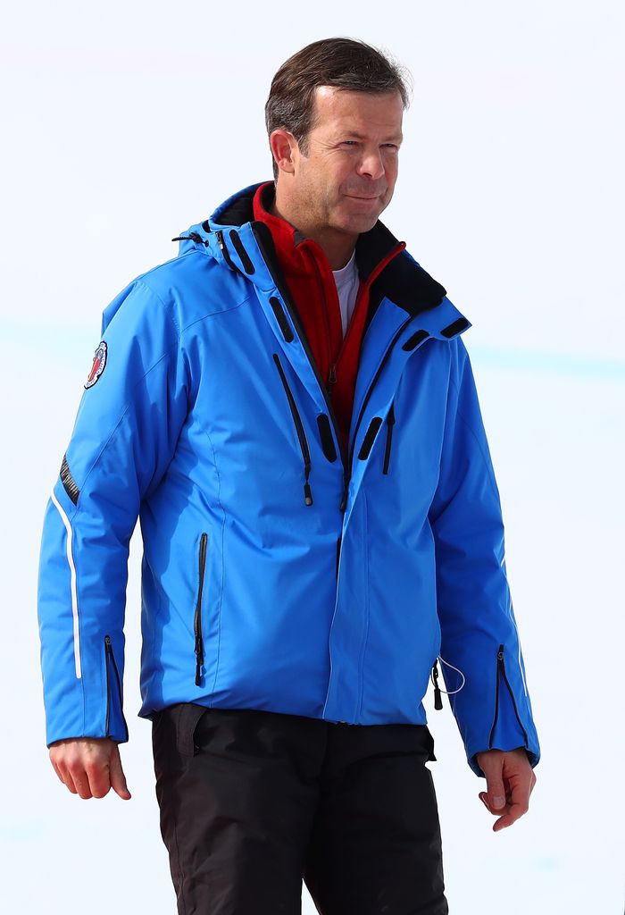 Prince Maximilian in ski gear