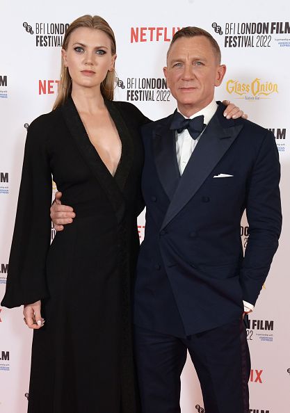Daniel Craig and daughter Ella Loudon on the red carpet
