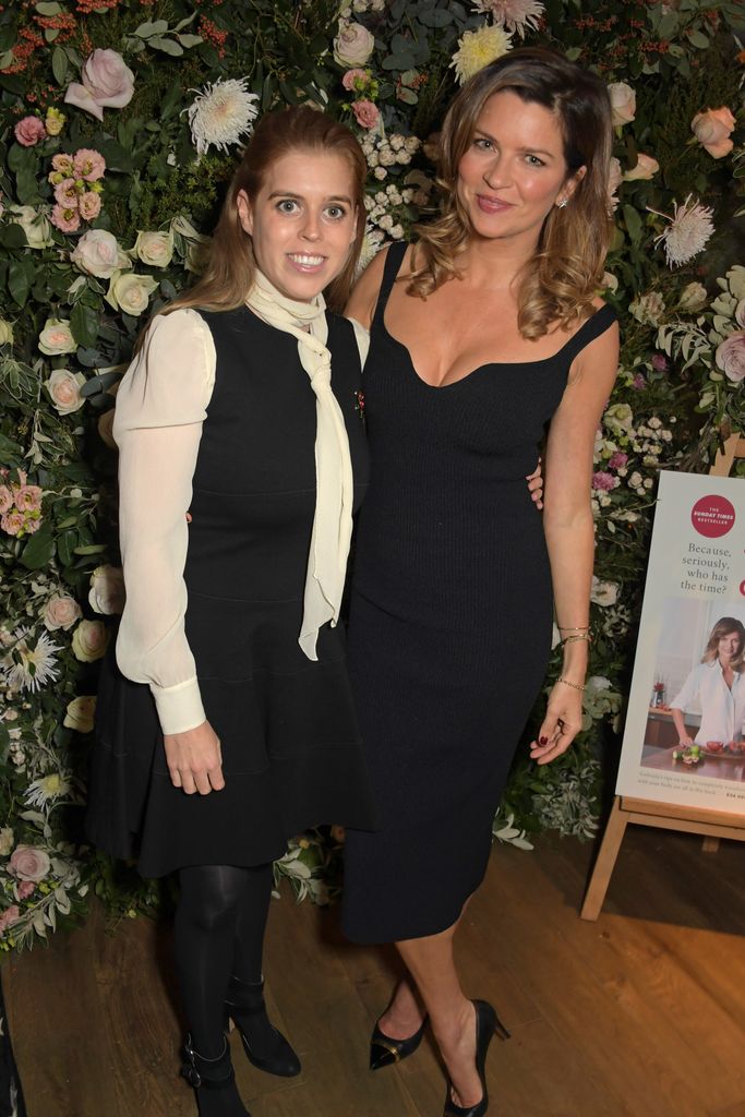 Princess Beatrice and Gabriela Peacock at a dinner in London