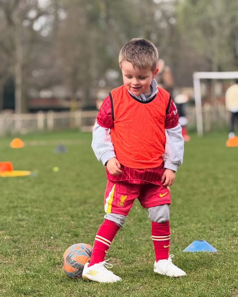Rapha Redknapp playing football
