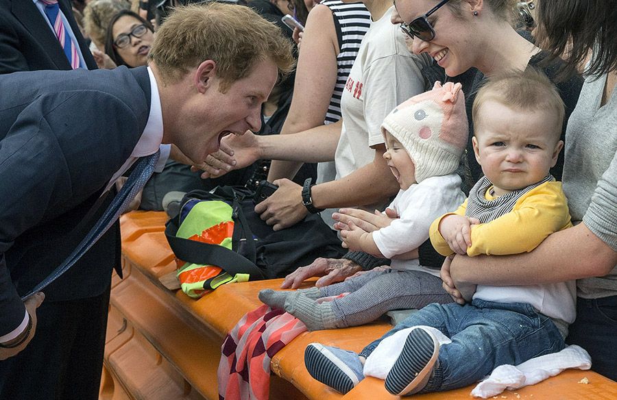 prince harry with cute baby