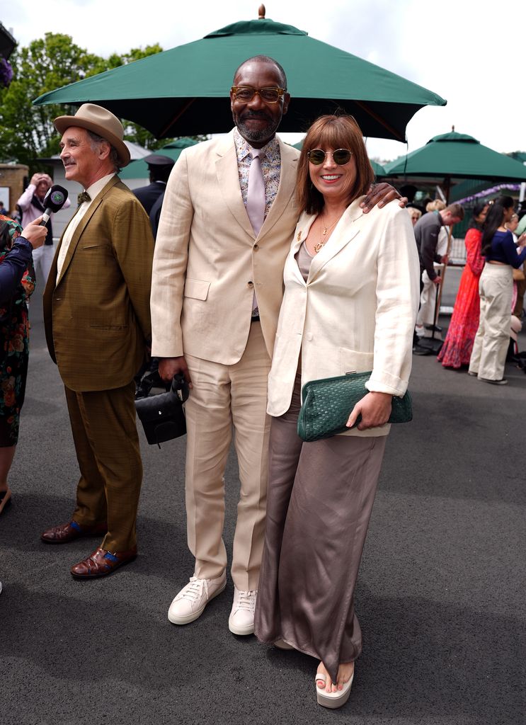 Lenny Henry with Lisa Makin