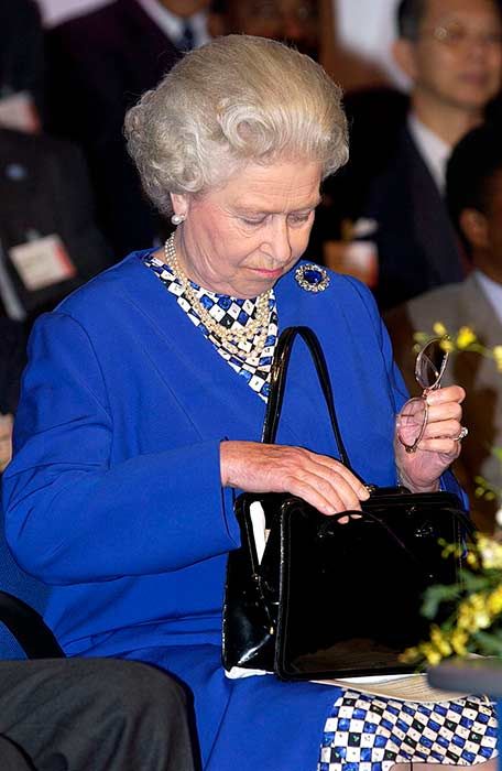 queen elizabeth launer handbag