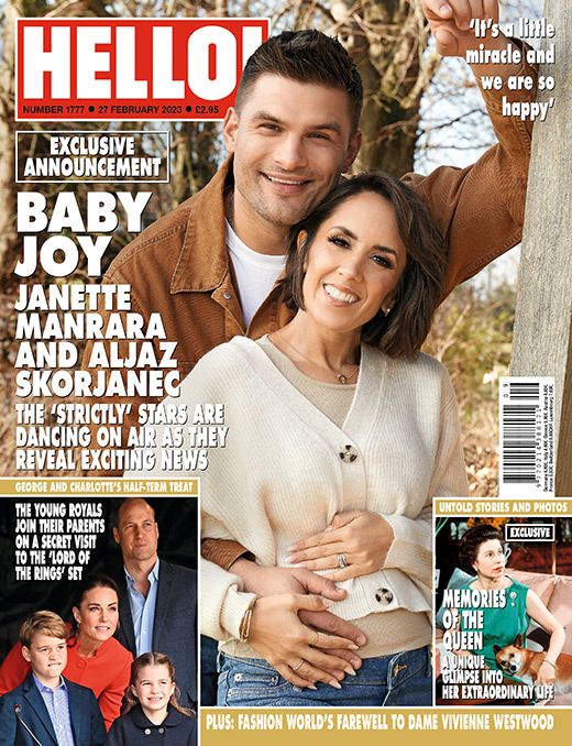 HELLO! magazine announcing Janette Manraras pregnancy