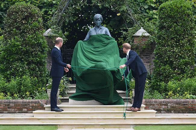 prince william prince harry statue unveiling