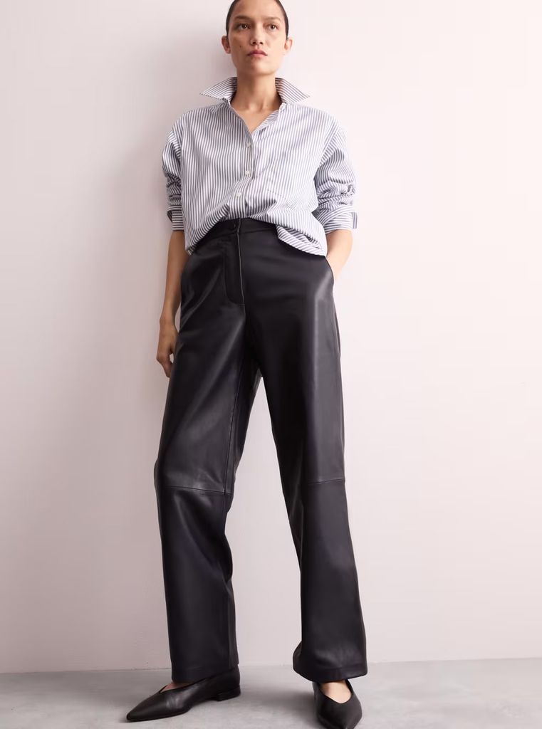 Jaeger leather trousers