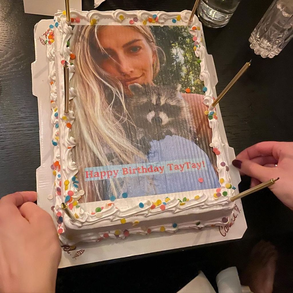 Liev shared this photo of a cake for his wife's birthday