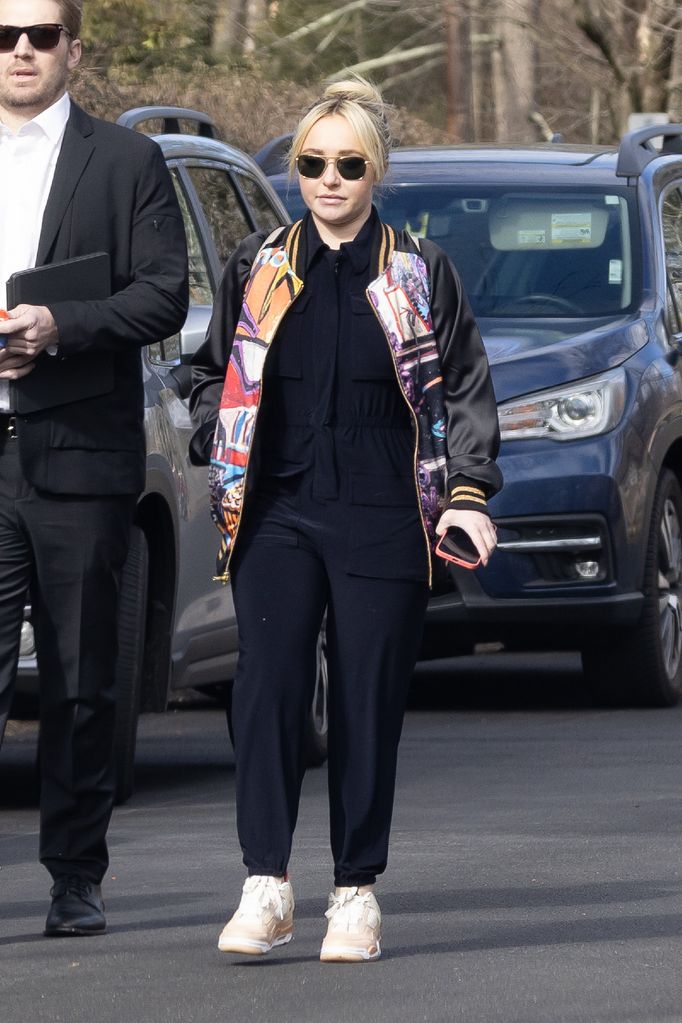 hayden panettiere at brother jansen's funeral