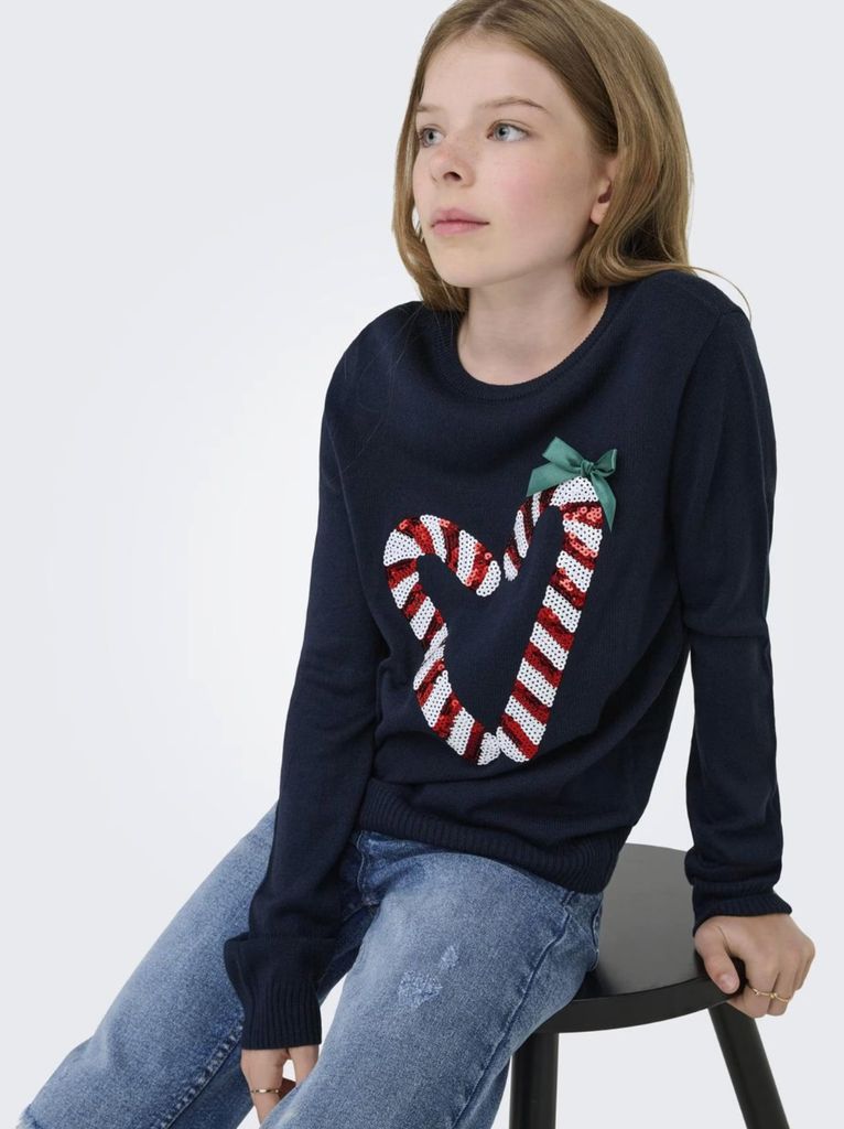 Sequin Candy Cane Jumper teenager