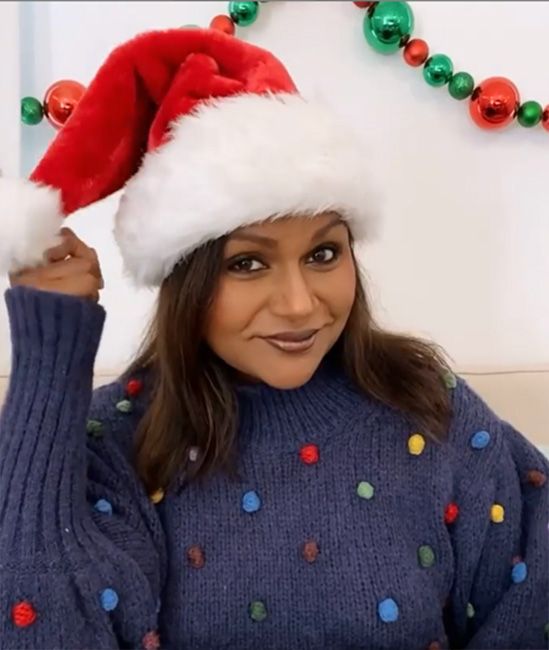 mindy kaling christmas sweater