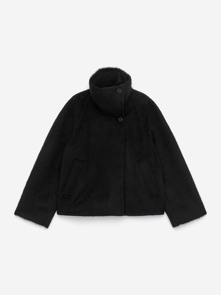 Black wool coat