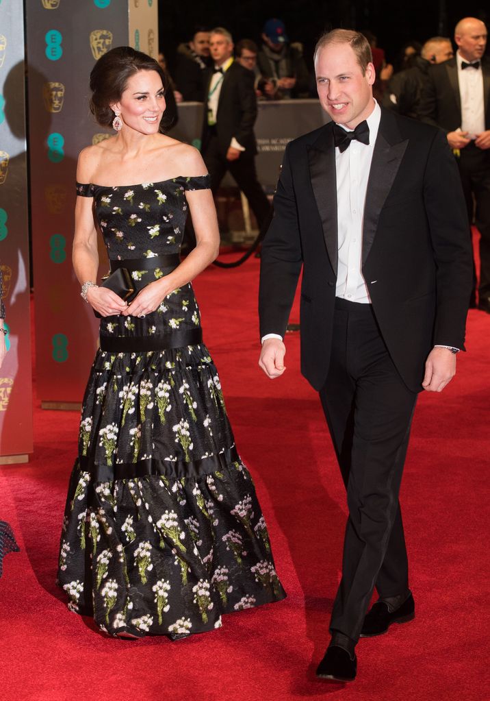 Catherine Prince William, Duke of Cambridge attend the 70th EE British Academy Film Awards (BAFTA) at Royal Albert Hall on February 12, 2017 in London, England.  