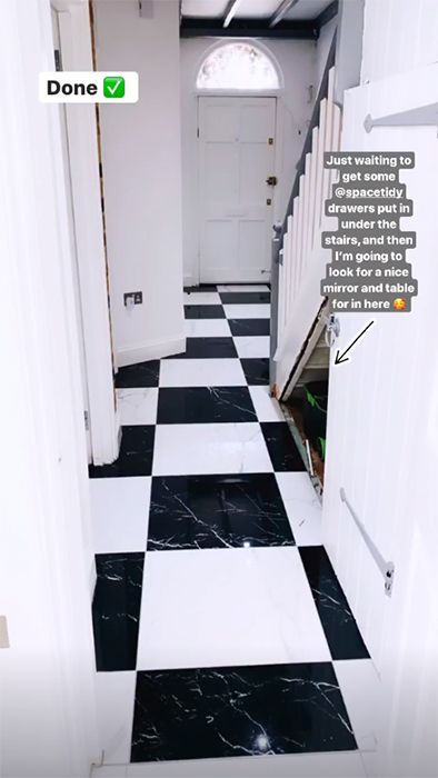 Stacey Solomon hallway after