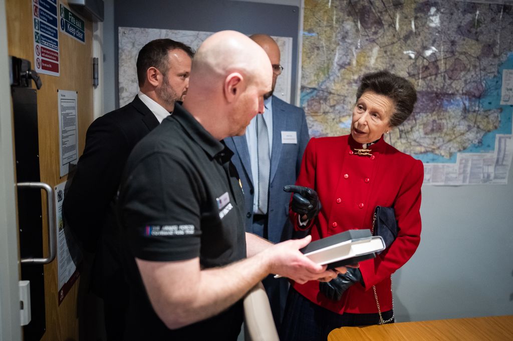 The Princess Royal looked elegant during a visit to Wings for Warriors