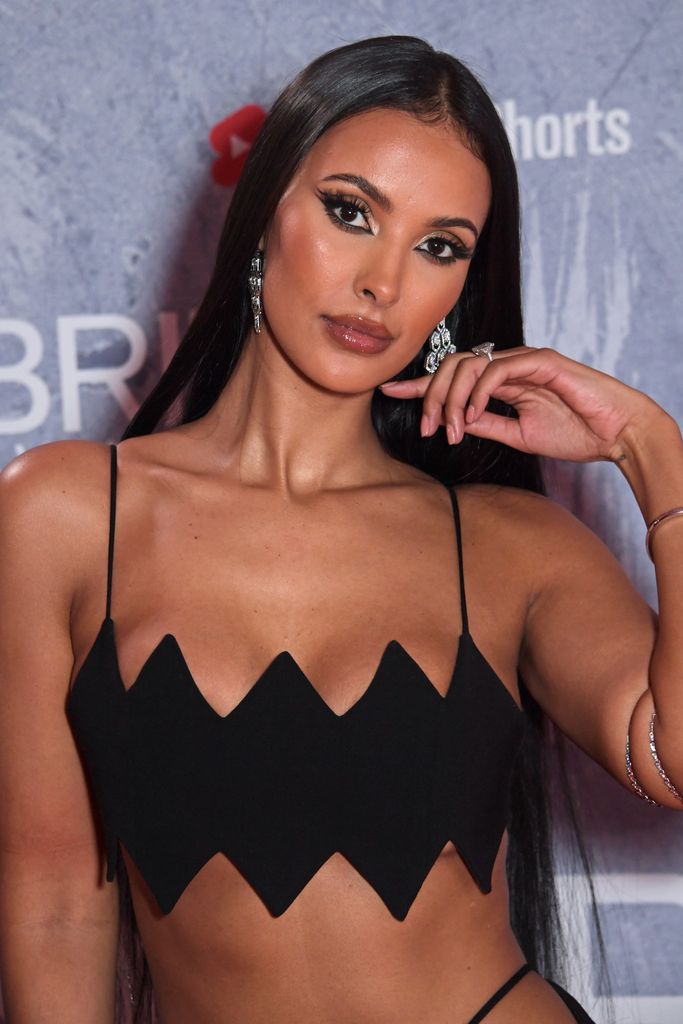 Maya Jama showed off her engagement ring at the BRITs in 2022