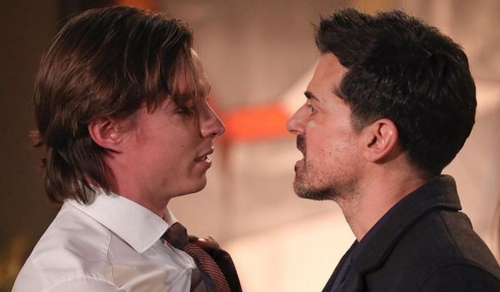 Adam Huss (right) as Nikolas Carradine in a scene from General Hospital