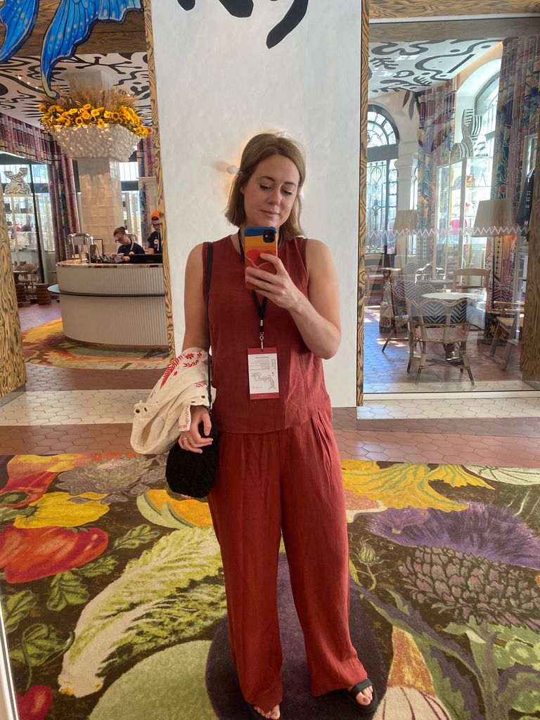 Miranda got ready for Monaco at her hotel, Mama Shelter, in Nice 