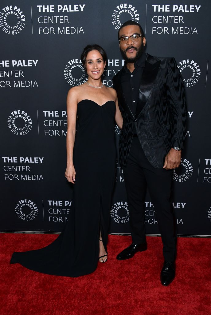  (L-R) Meghan, Duchess of Sussex, and Tyler Perry attend The Paley Honors