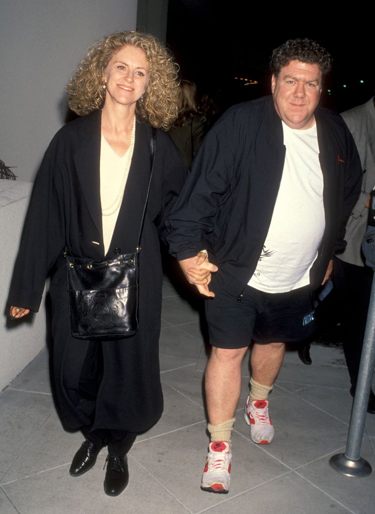 George Wendt and Bernadette Birkett at the Opening Night of 'Furthest From the Sun', Tiffany Theatre, West Hollywood. (Photo by Ron Galella/Ron Galella Collection via Getty Images)