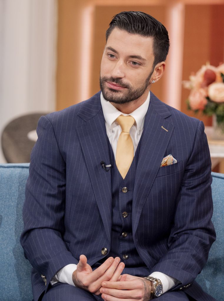 Giovanni Pernice looking expressionless on This Morning