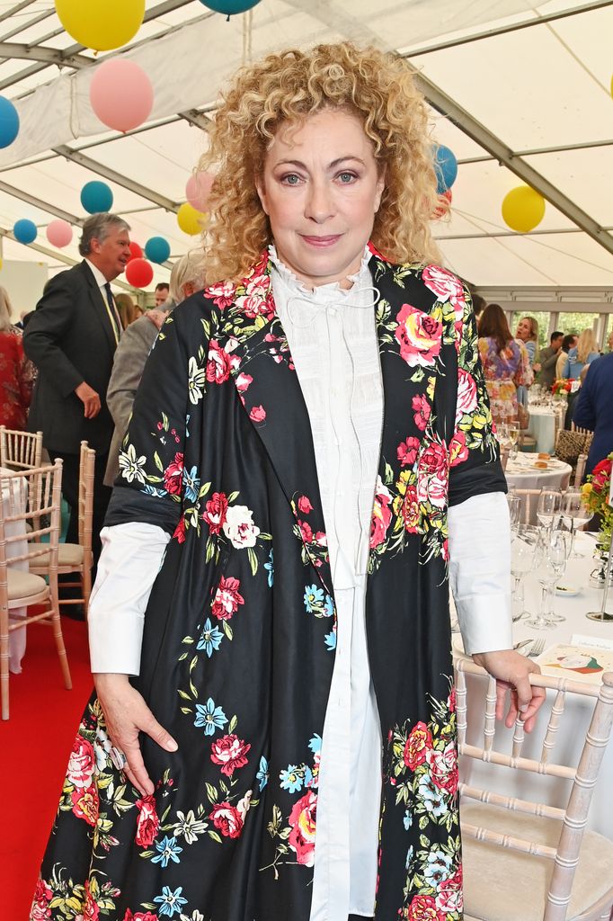 STRATFORD-UPON-AVON, ENGLAND - APRIL 22: Alex Kingston attends the Shakespeare Birthday lunch hosted by Pragnell at Avonbank Gardens on April 22, 2023 in Stratford-upon-Avon, England. (Photo by Dave Benett/Getty Images for Pragnell)