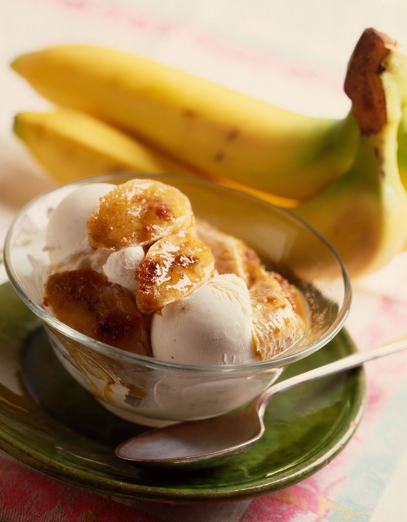 bowl of banana ice cream