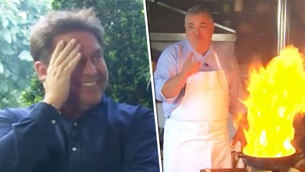 James Martin couldn't believe what was happening in his kitchen