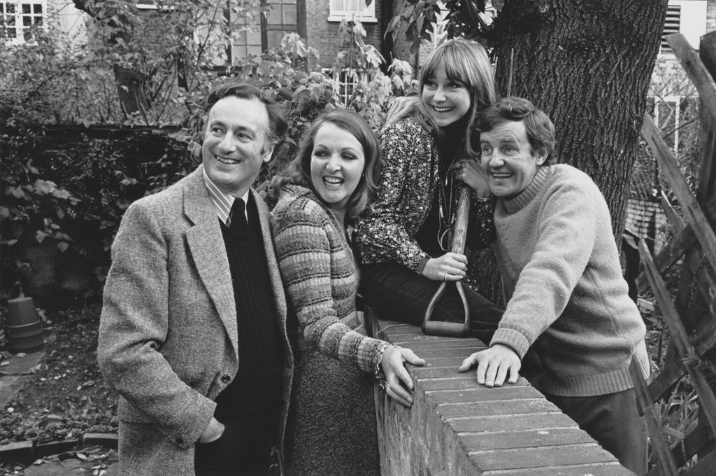 Stars from The Good Life in 1975 