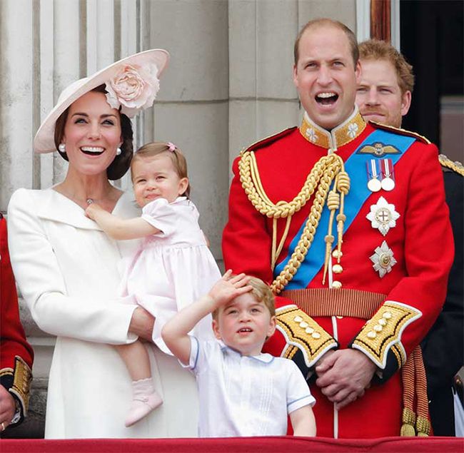 Princess Charlotte's first appearance at Trooping the Colour