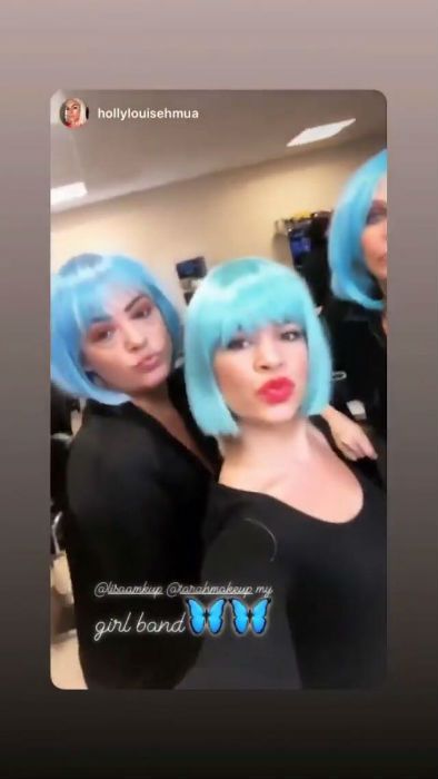 lisa armstrong hair transformation blue